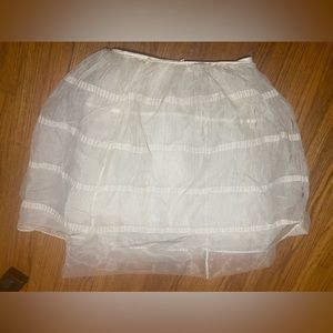 HOLD PENDING SALE COPY - Helmut Lang Vintage 90’s Sheer Crinoline White Skirt